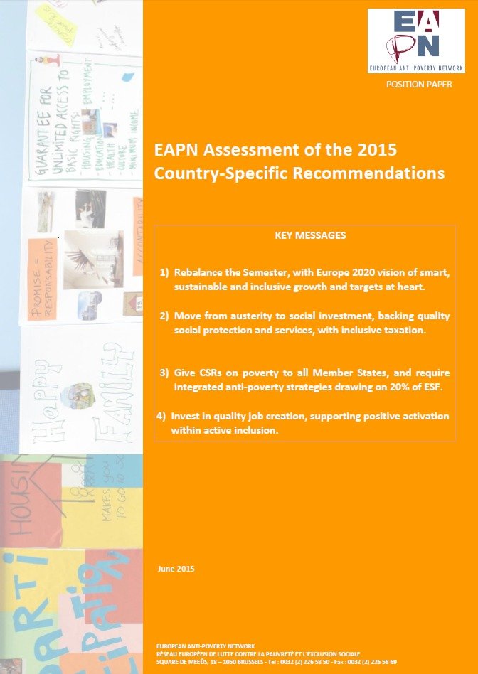 2015 EAPN CSR 2015 Assessment cover