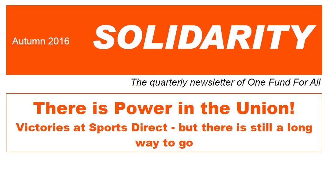 One Fund For All Autumn