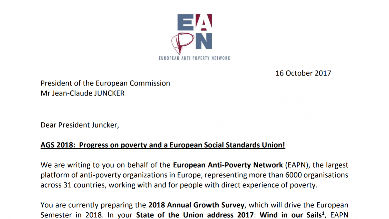 EAPN Letter ÂGS 2701