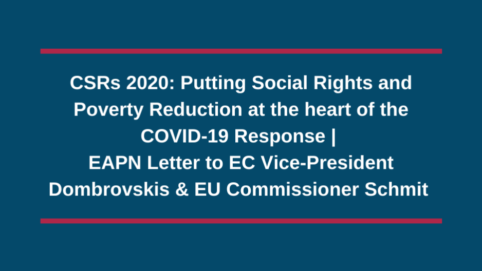 EAPN CSRs 2020 Putting Social Rights And Poverty Reduction At The Heart Of The COVID 19 Response EAPN Letter To Commissioner Dombrovskis (2) 4422